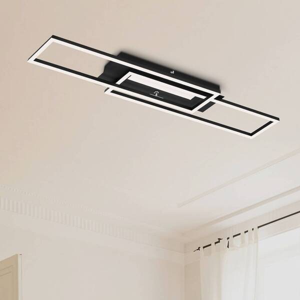  Briloner Briloner Frame Mid Led Ceiling Light, 3,000 K, Black 