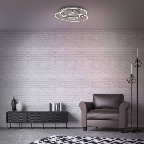  Briloner Briloner Frames Led Ceiling Light, 3 Rings, Memory Function 