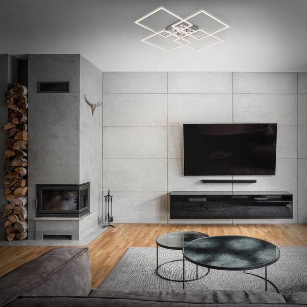  Briloner Briloner Frames Led Ceiling Light, 4 Squares, Rotatable 