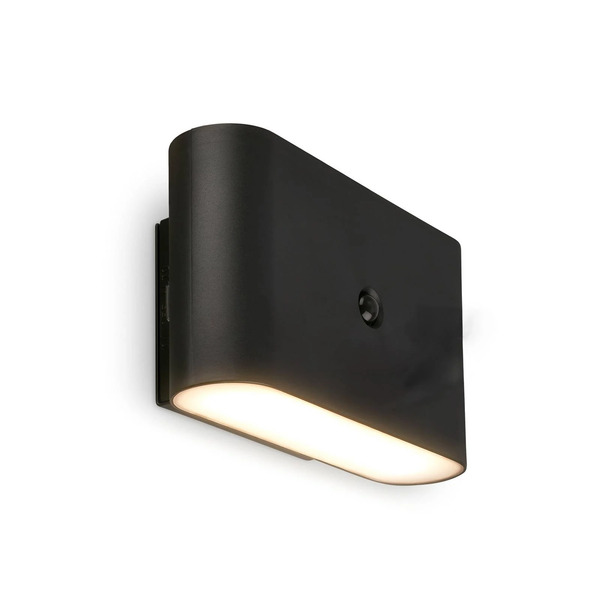  Briloner Briloner Led Battery Wall Lamp Chat, Black, 16 Cm, Plastic, Sensor 
