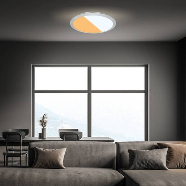  Briloner Briloner 3767014 Led Ceiling Cct Switch Ip44 Matt Chrome 