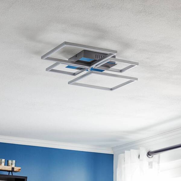  Briloner Briloner Led Ceiling Light Frame, Cct, 4-bulb, Aluminium 