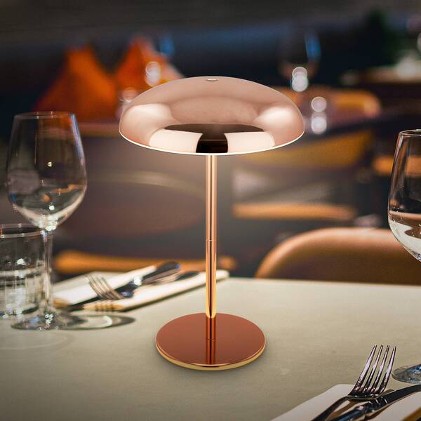  Briloner Briloner Led Rechargeable Table Lamp Brilo Unplugged Caxa, Copper-coloured 
