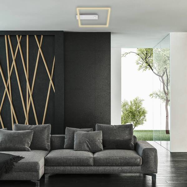  Briloner Briloner Nici Led Sensor Ceiling Light Square Aluminium 