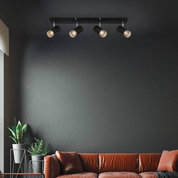  Briloner Briloner Plek Gu10 Downlight Black/silver 4-bulb 