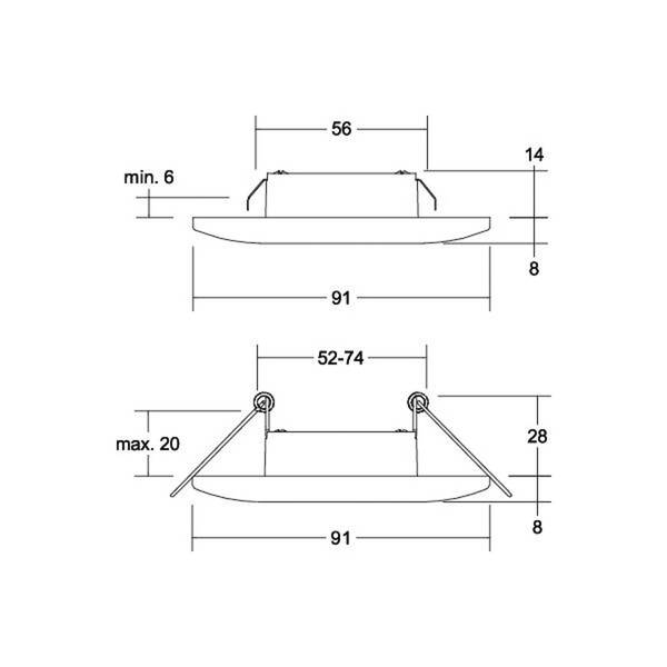  Brumberg Brumberg Adapt Led Downlight, Matt Black 