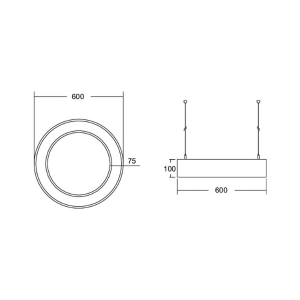  Brumberg Brumberg Biro Circle Ring10 Direct ø 60 Cm Dali White 840 