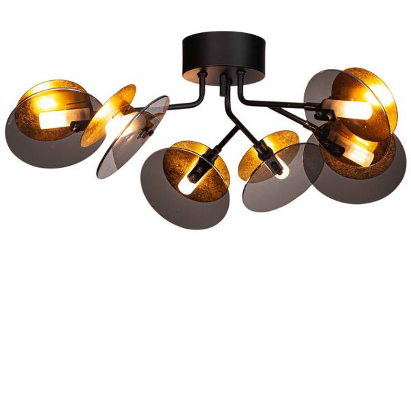  By Rydéns By Rydéns Turno Ceiling Light, Black 6-bulb 