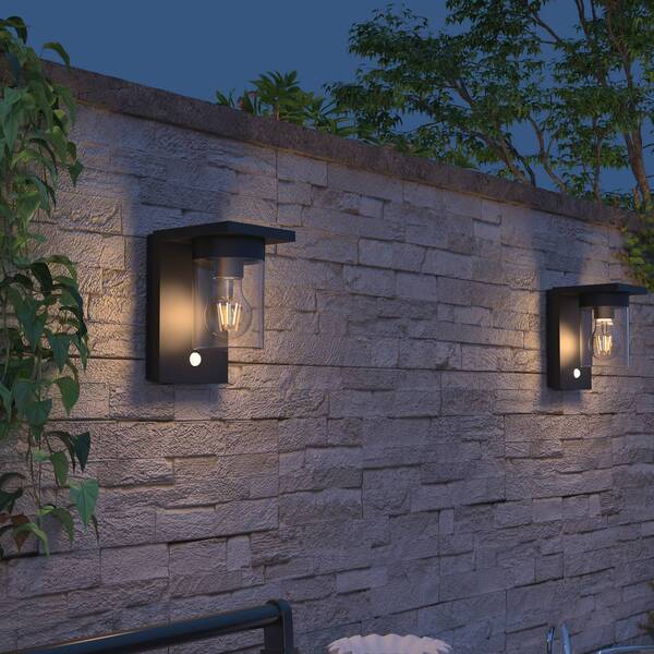  Calex Calex Asti Solar Led Outdoor Wall Light, Sensor, Ip44, Black 