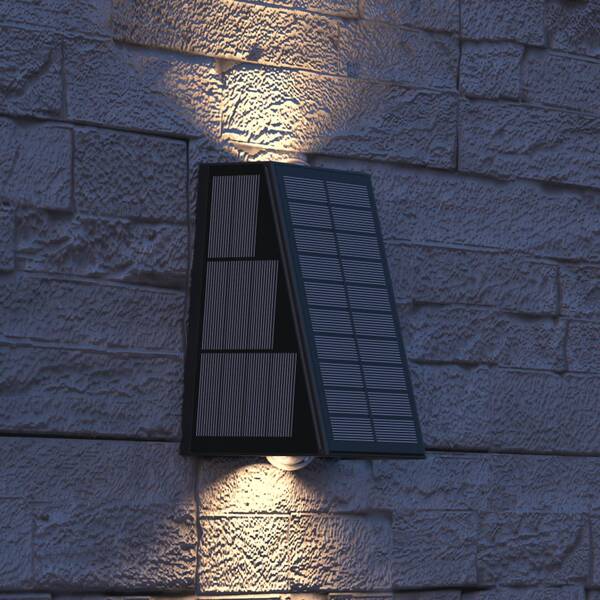  Calex Calex Matera Solar Led Outdoor Wall Light, Up/down, Black 