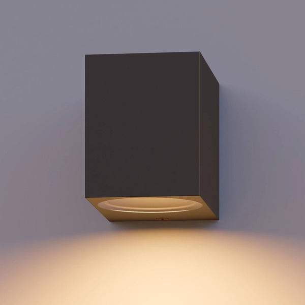  Calex Calex Outdoor Wall Light Gu10, Downlight, Height 8 Cm, Anthracite 