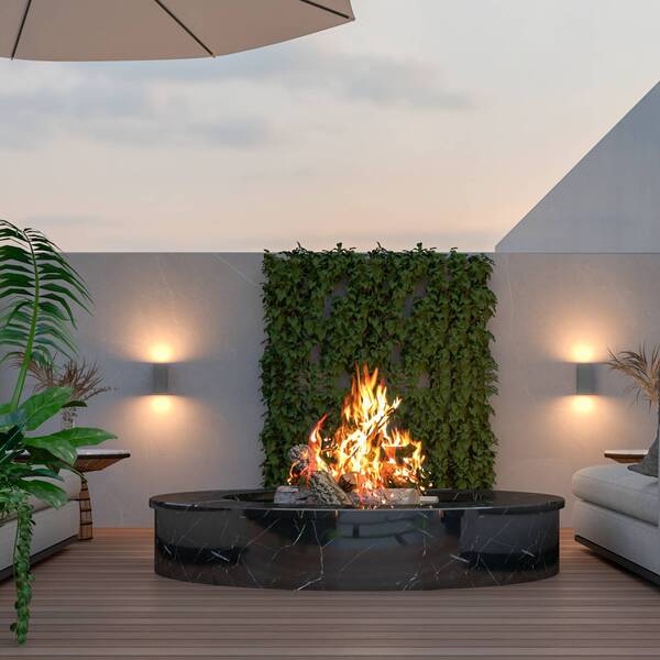  Calex Calex Outdoor Wall Light Gu10, Up/down, Height 15 Cm, Anthracite 