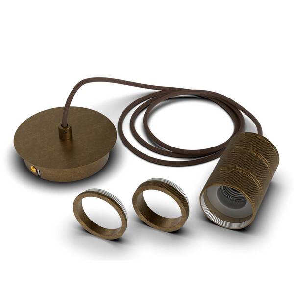  Calex Calex Retro Pendant Light, 1-bulb, Bronze 