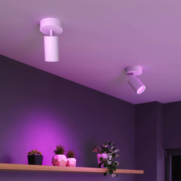  Calex Calex Smart Downlight, White, ø 10 Cm, 1-bulb, Gu10 Led Rgbw 