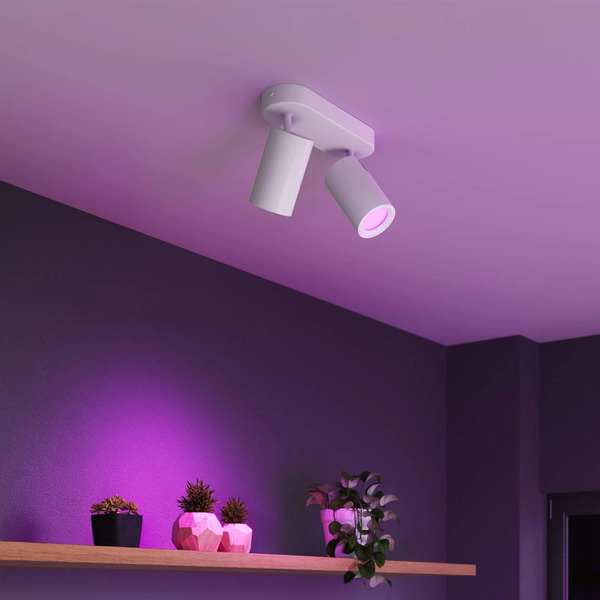  Calex Calex Smart Downlight, White, Length 22 Cm, 2-bulb, Gu10 Led Rgbw 