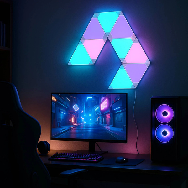  Calex Calex Smart Led Wall Light Triangles, 9-piece, Rgbw, Dimmable 