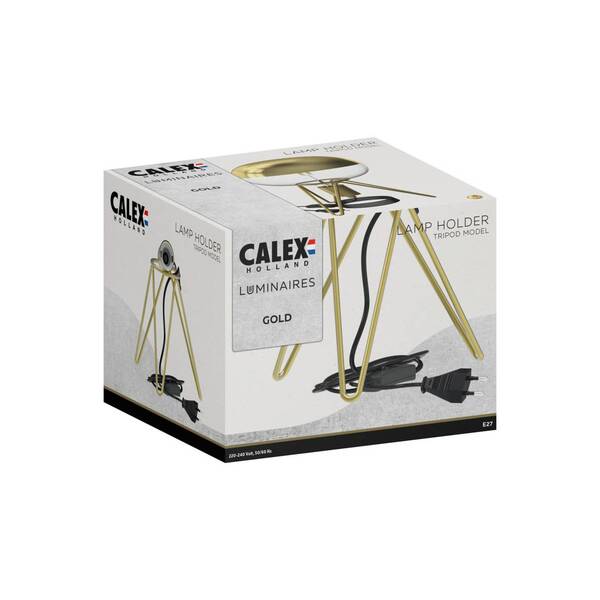  Calex Calex Tripod Table Lamp, Gold 