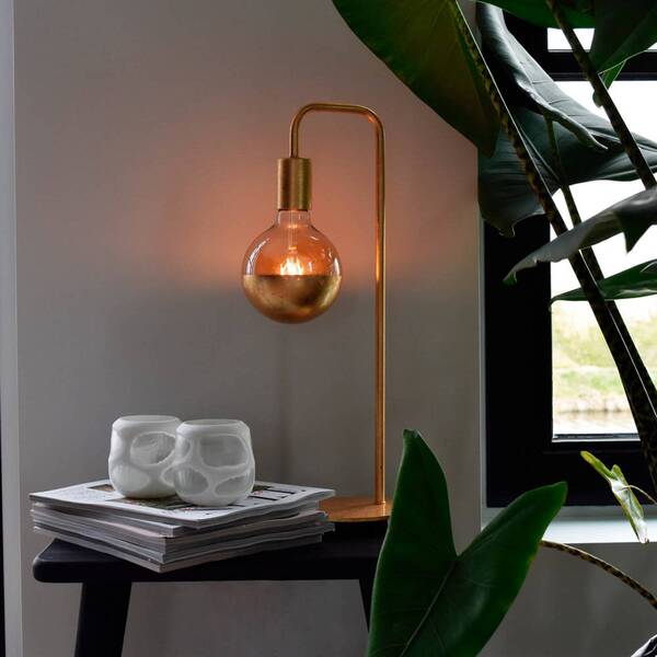  Calex Calex U-line Table Lamp, 1.5 M Cable, Gold 