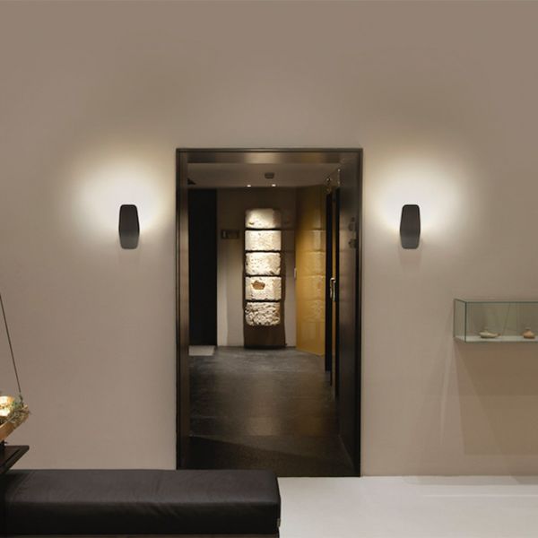  Casablanca Casablanca Ashiya Led Wall Uplighter Emerald Black 