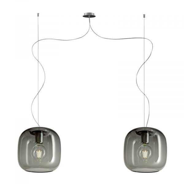  Casablanca Casablanca Murea Hanging Lamp 2-bulb Graphite 