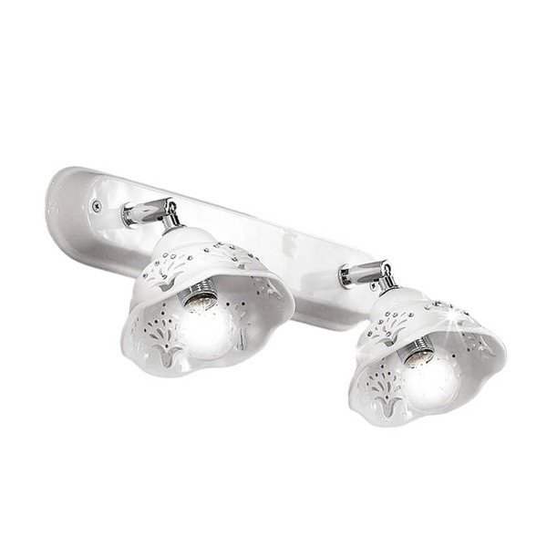  Ceramiche Ceramiche Ceramic Wall Light Guiliano, Crystal Decoration 
