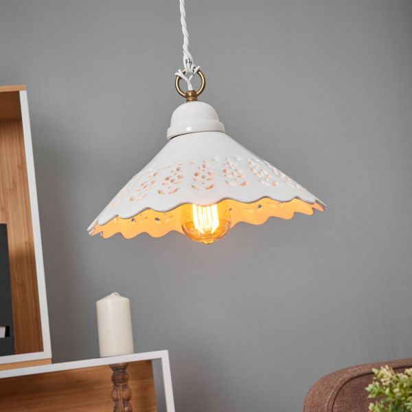  Ceramiche Ceramiche Hanging Light Pizzo, 1-bulb, 30 cm 