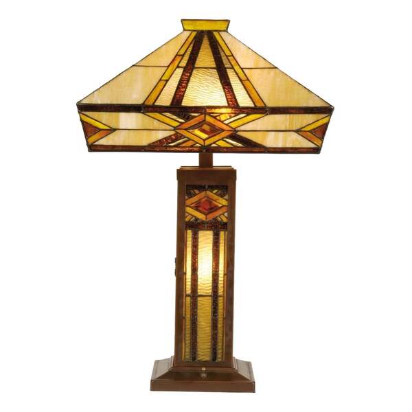 Clayre&eef Clayre&eef Bright Table Lamp Glenys,tiffany-style 