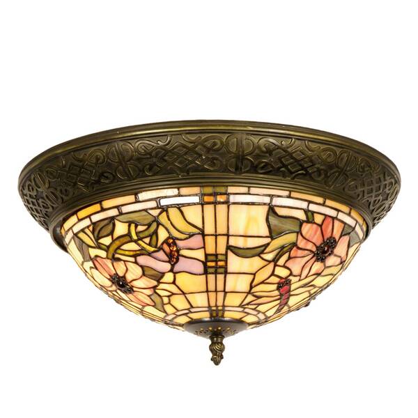  Clayre&eef Clayre&eef Ceiling Light Mira In The Tiffany Style 