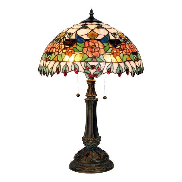  Clayre&eef Clayre&eef Colourful Table Lamp Maja, Tiffany-design 