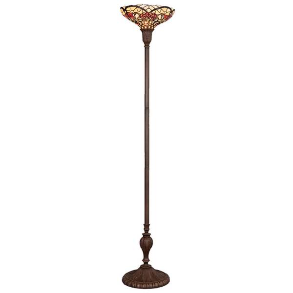  Clayre&eef Clayre&eef Spring-like Floor Lamp Kayla, Tiffany-style 