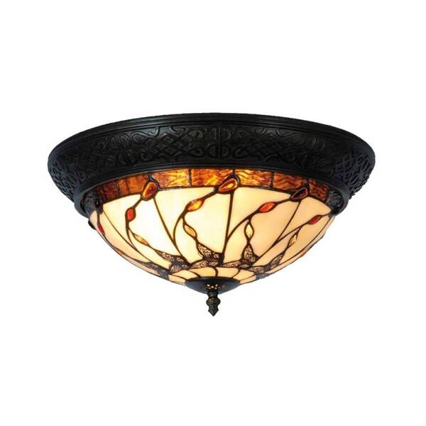  Clayre&eef Clayre&eef Tiffany-style Ceiling Light Florent 