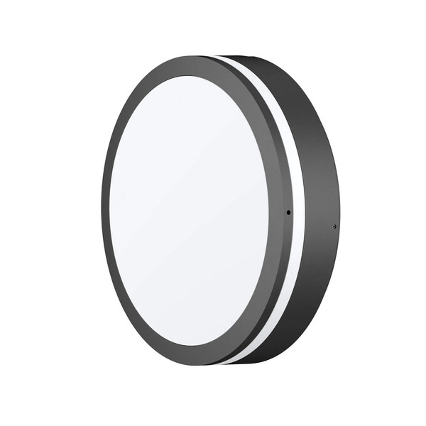  Cmd Led Outdoor Wall Light Cmd 9084, Anthracite, ø 25 Cm, Ip65 