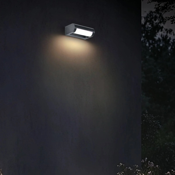  Cmd Led Outdoor Wall Light Cmd 9052, Width 18 Cm, Anthracite, Ip65 