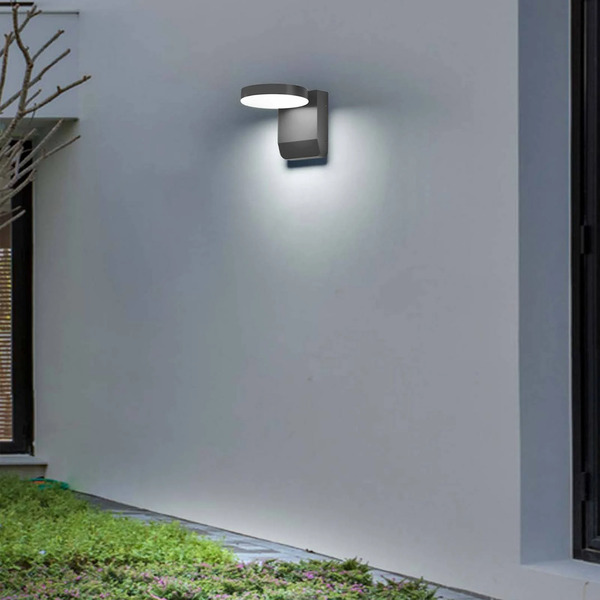 Cmd Led Wall Lamp Cmd 9082, Anthracite, Width 16 Cm, Cct, Ip54 
