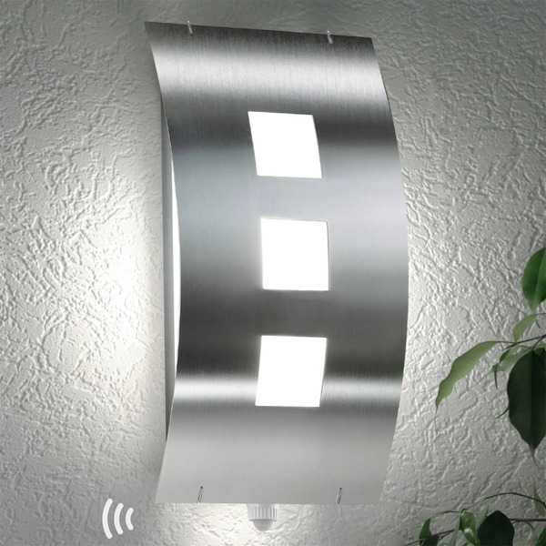  Cmd Cmd Toma Outdoor Wall Light In Stainless Steel With Sensor 