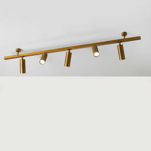  Cremasco Cremasco Ceiling Light 7534, Burnished Brass, 5-bulb, Gu10 