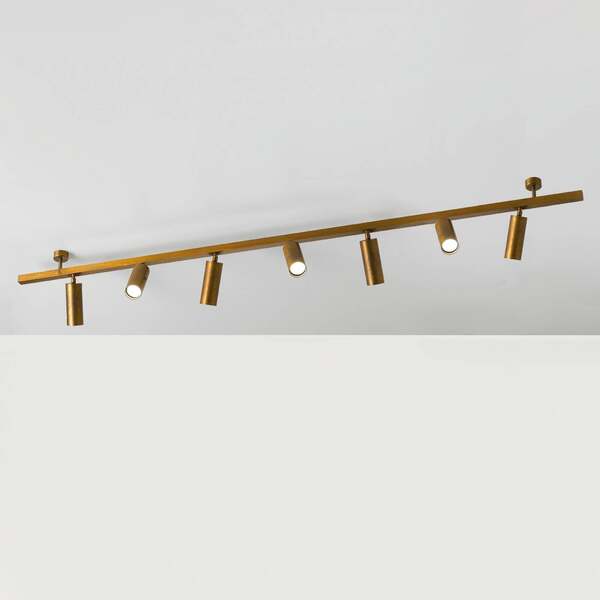  Cremasco Cremasco Ceiling Light 7536, Burnished Brass, 7-bulb, Gu10 