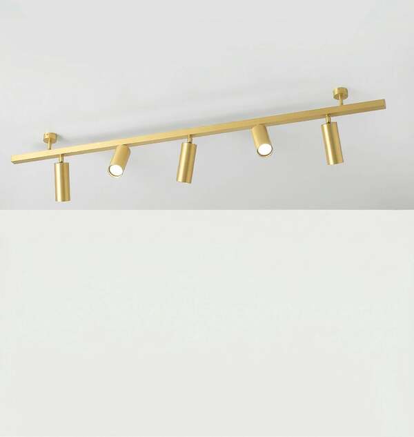  Cremasco Cremasco Ceiling Light 7534, Satin Brass, 5-bulb, Gu10 