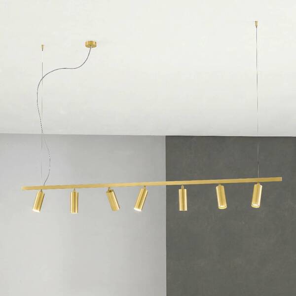  Cremasco Cremasco Pendant Light 7533, Satin Brass, 7-bulb, Gu10 