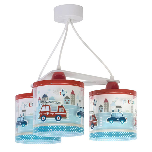  Dalber Dalber Children's Hanging Light Police, 3-bulb 