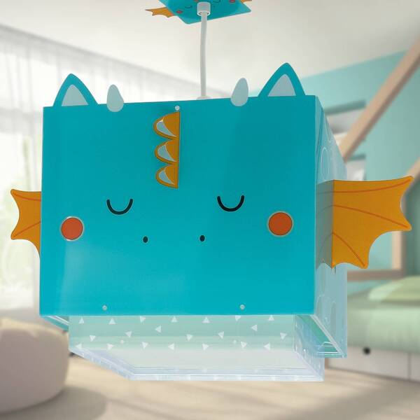  Dalber Dalber Little Dragon Pendant Light, Blue/orange 
