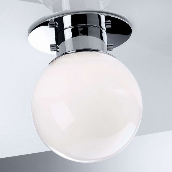  Decor Walther Decor Walther Globe Classic Spherical Ceiling Light, Chrome 