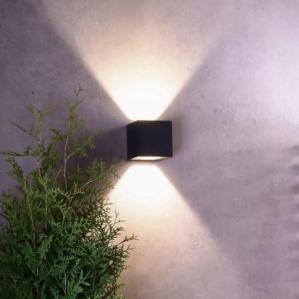  Deko-light Deko-light Led Outdoor Wall Light Jabbah, Dark Grey, Up/down 