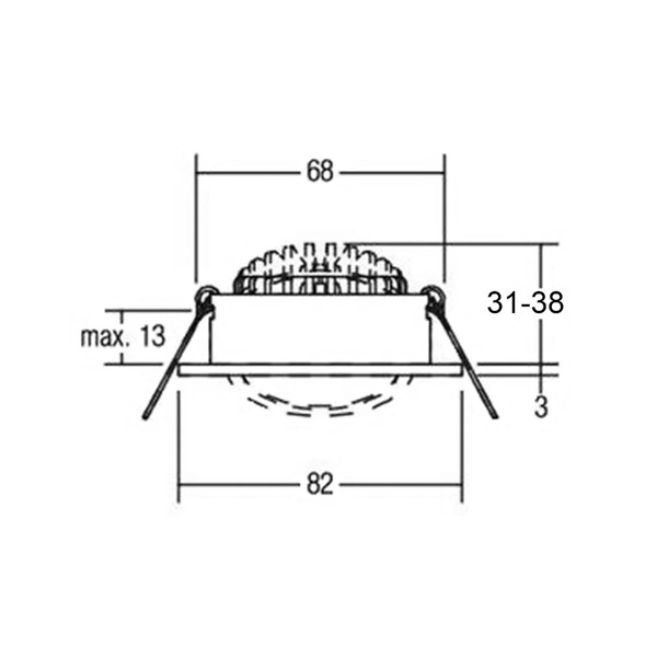  Deko-light Deko-light Led Recessed Downlight Dione 4,000 K White 