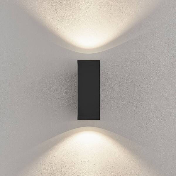  Deko-light Deko-light Shoreline Pro Square Up/down Led Outdoor Wall Lamp, Dark Grey 