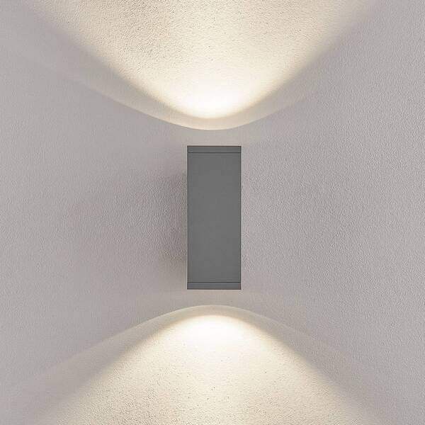  Deko-light Deko-light Shoreline Pro Square Up/down Led Outdoor Wall Lamp, Light Grey 