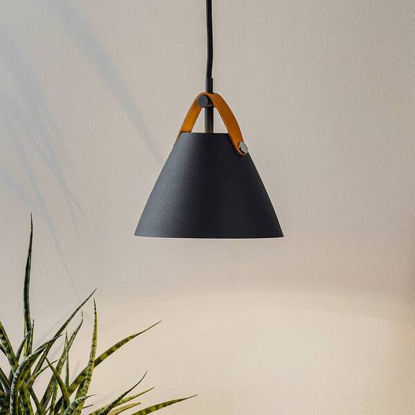  Dftp By Nordlux Dftp By Nordlux Strap Pendant Light, ø 16.5 Cm, Black 