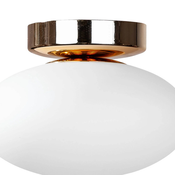  Domiluce Domiluce Ceiling Lamp Ufo, Gold/white, ø 18 Cm, Glass, G9 