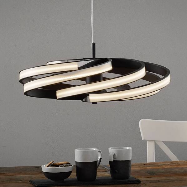  Domiluce Domiluce Decorative Zoya Led Hanging Light, Black 