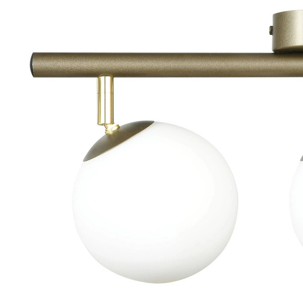  Domiluce Domiluce Drum Ceiling Light, Coffee, 3-bulb, Glass, Length 46 Cm 